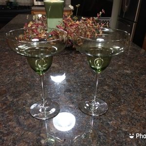 Green Margarita Glasses